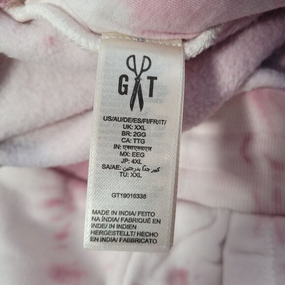 Goodthreads Women's Heritage Fleece Basic Lilac Tie-Dye Jogger Pants XX-Large - Picture 8 of 13